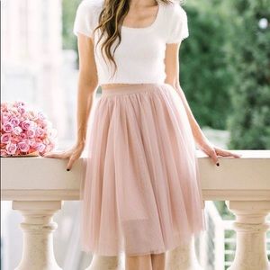 Pink Tulle Skirt